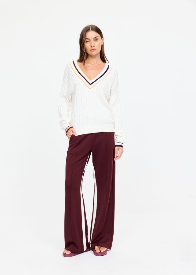 The Upside Josette V Neck Knit Natural