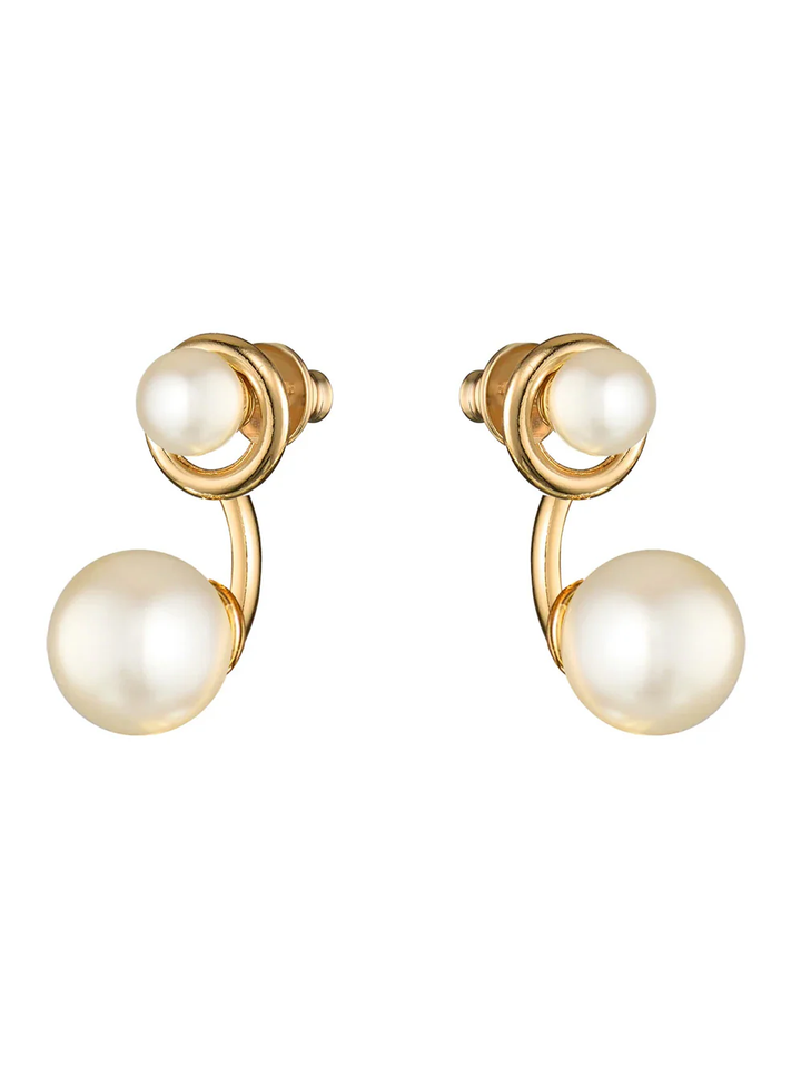 Bling Bar - Grace Pearl Earrings - Gold