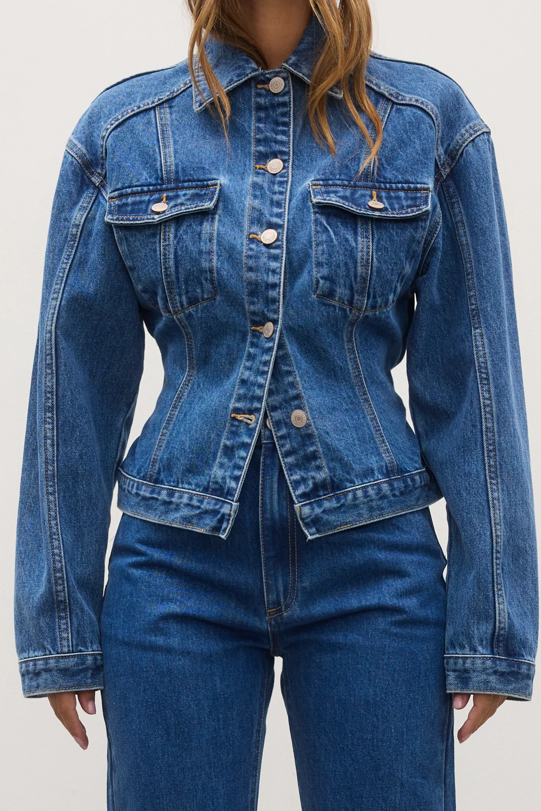 Bayse - Violet Denim Jacket - Denver Blue