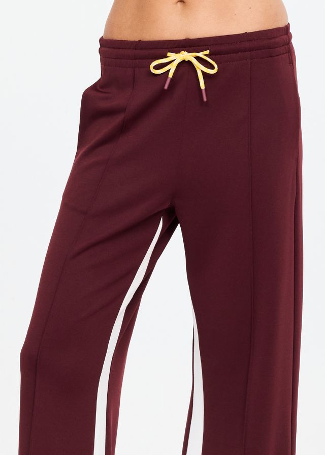 The Upside Marnie Panelled Wide Leg Pant Maroon