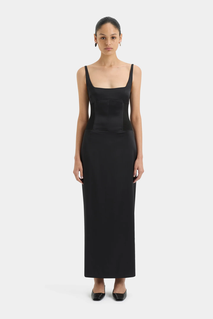 Sir - Sonora Evening Midi Dress - Black