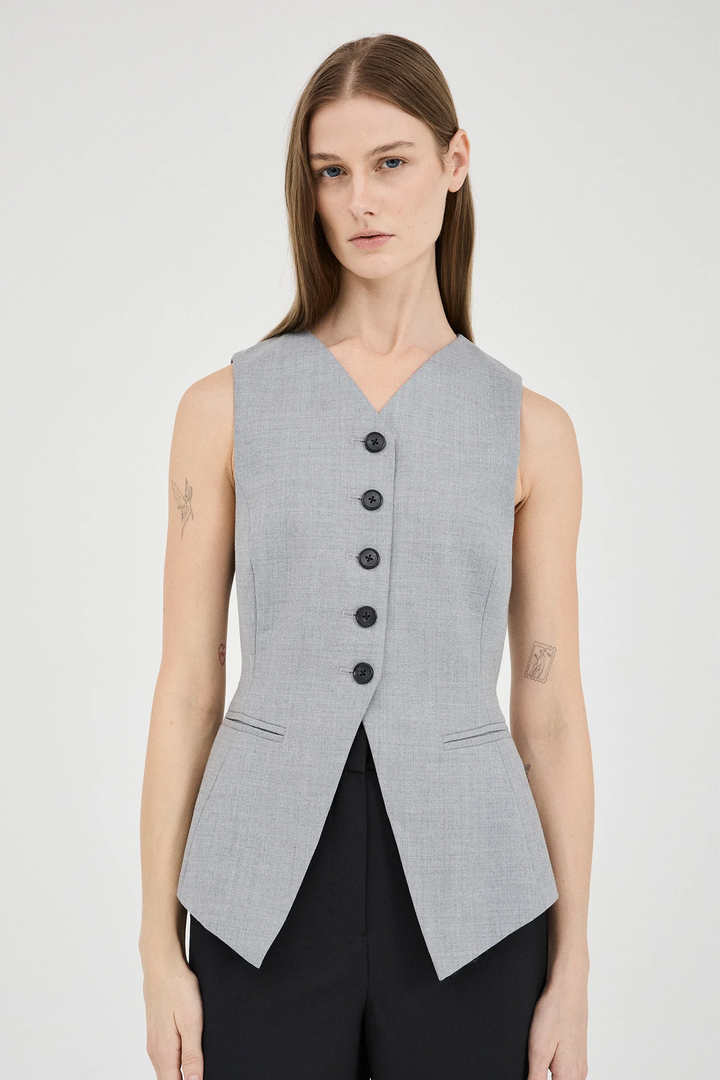Friend Of Audrey - The Grey Marle Vest Top