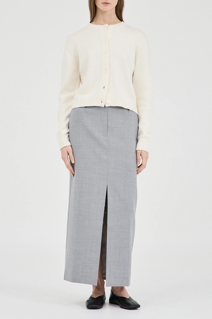 Friend Of Audrey - The Cotton Wool Knit Cardigan - Cream