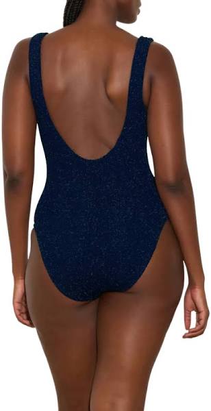 Hunza G - Square Neck Swim - Navy/Silver