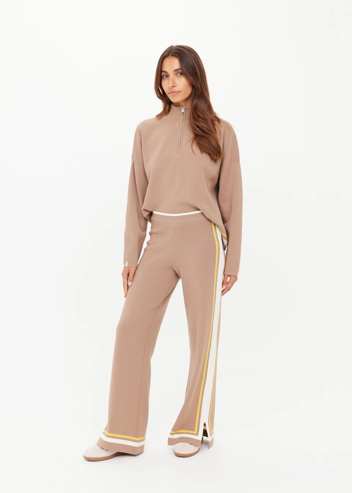 The Upside Veneto Kansas Knit Pant Mocha