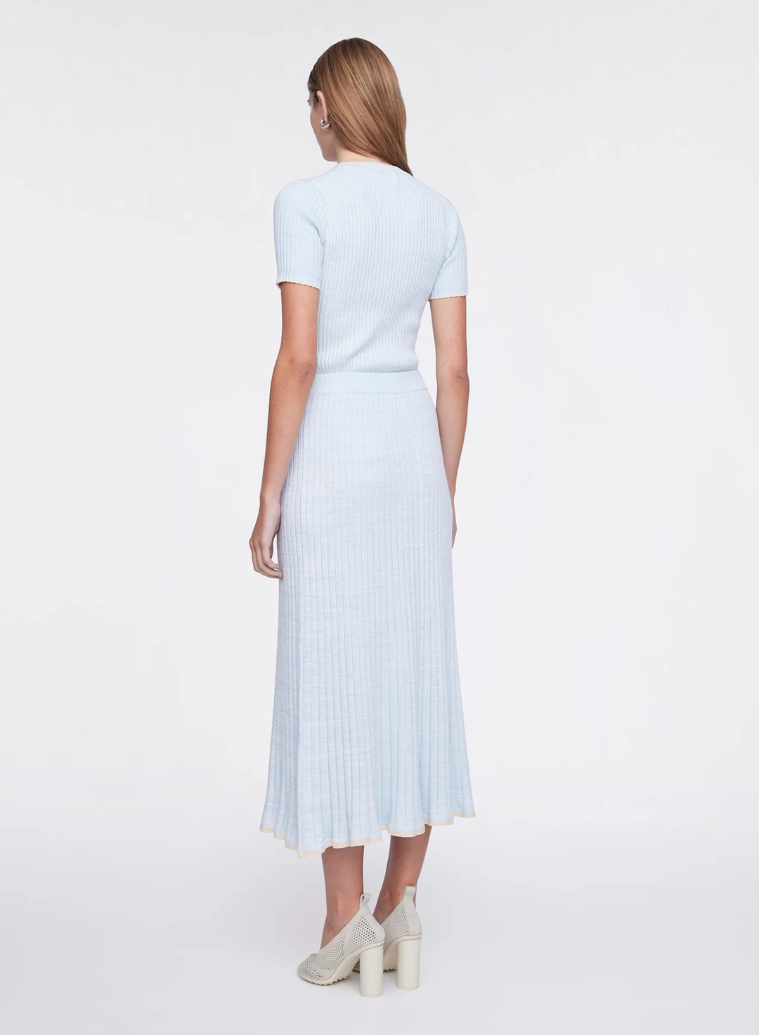 Anna Quan - Felecia Skirt - Polar/Malt Trim