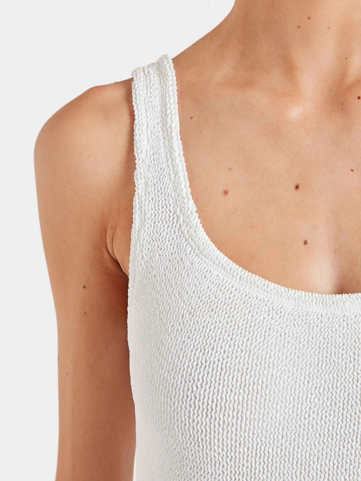 Hunza G Square Neck Swim White