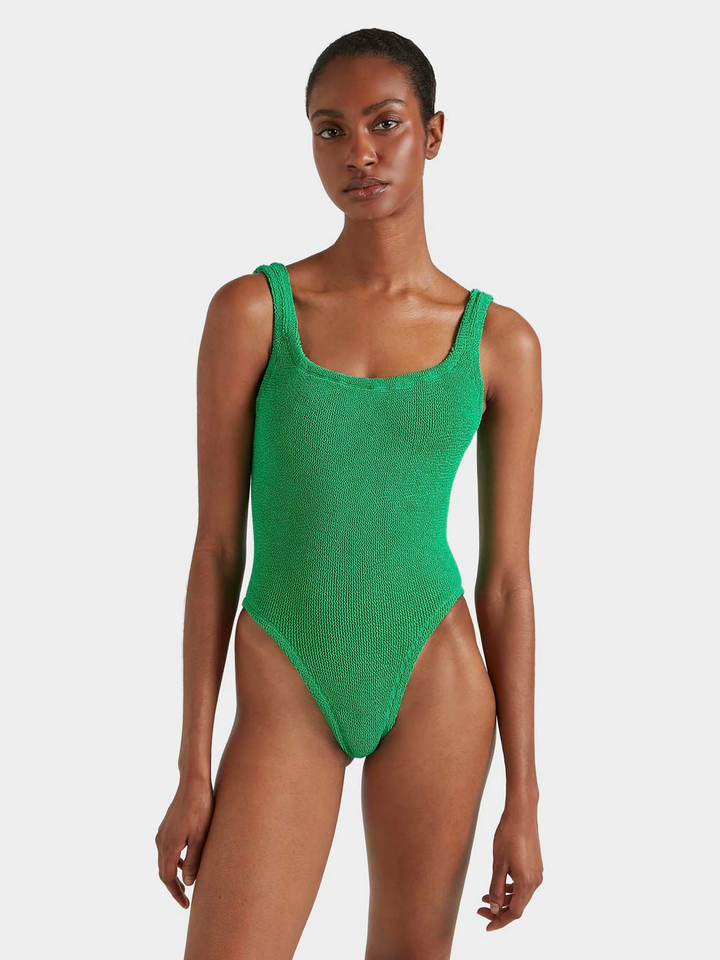 Hunza G Square Neck Swim Emerald
