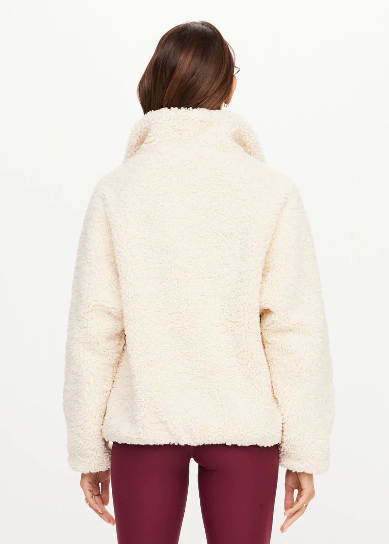 The Upside Harlow Fleece Pullover Macadamia