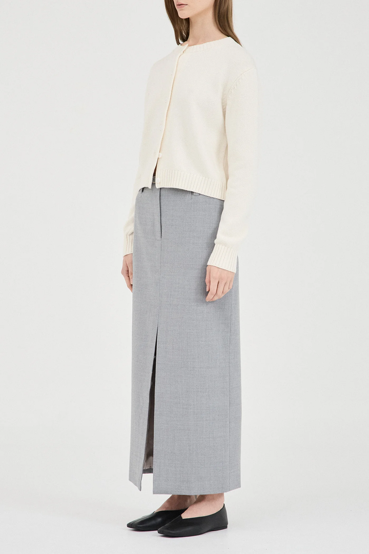Friend Of Audrey - The Cotton Wool Knit Cardigan - Cream