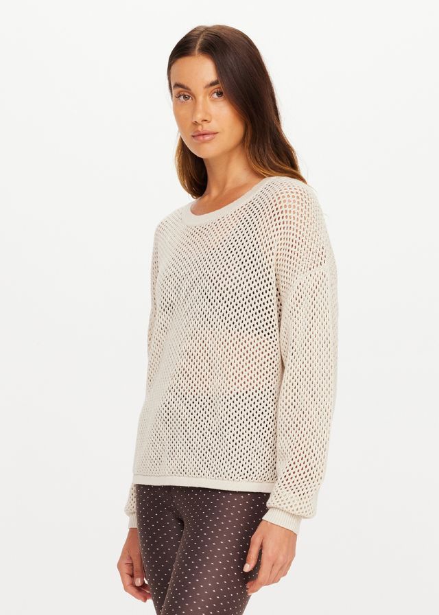 The Upside Sebastian Knit Crew Cream