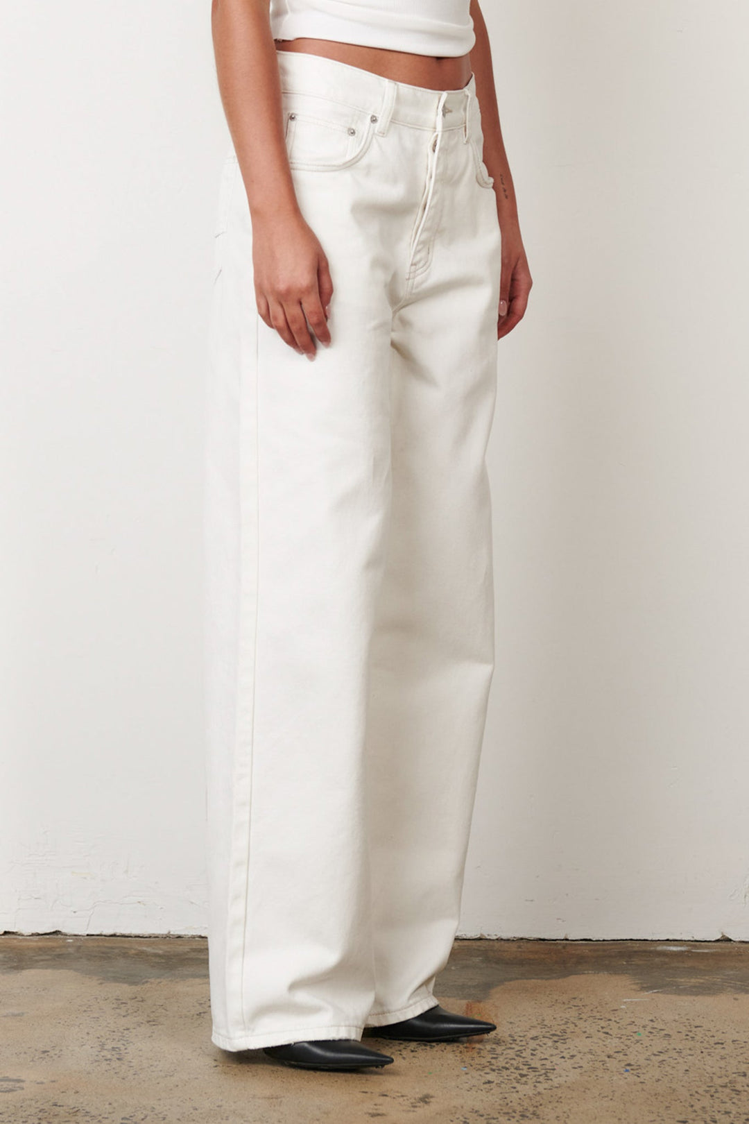 Bayse - Perry Denim Jeans - Geisha White