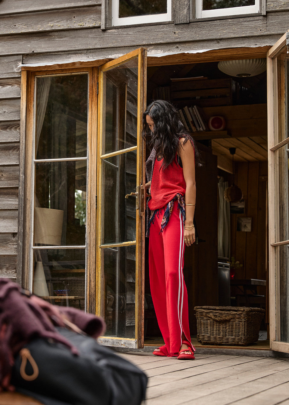 The Upside - Montana Freya Knit Pant - Roja