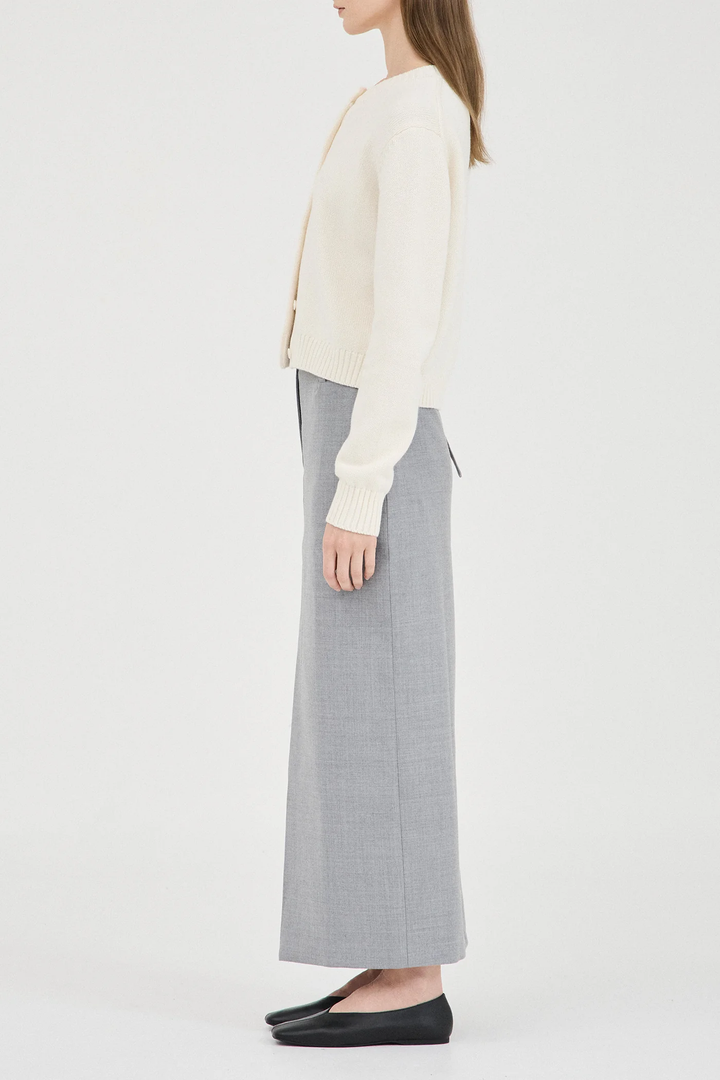 Friend Of Audrey - The Cotton Wool Knit Cardigan - Cream