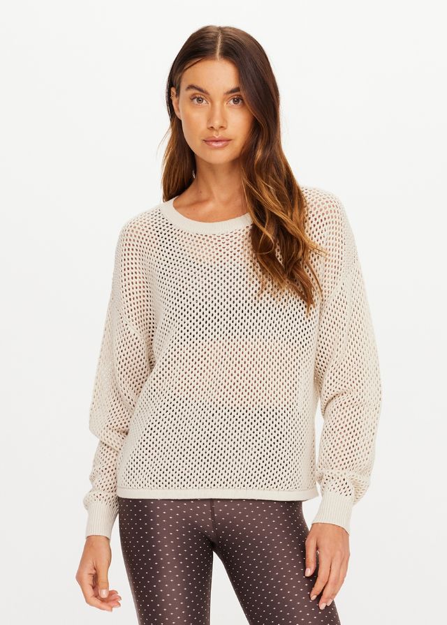 The Upside Sebastian Knit Crew Cream