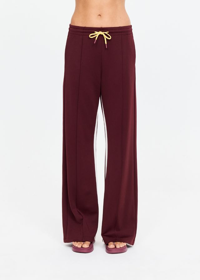 The Upside Marnie Panelled Wide Leg Pant Maroon