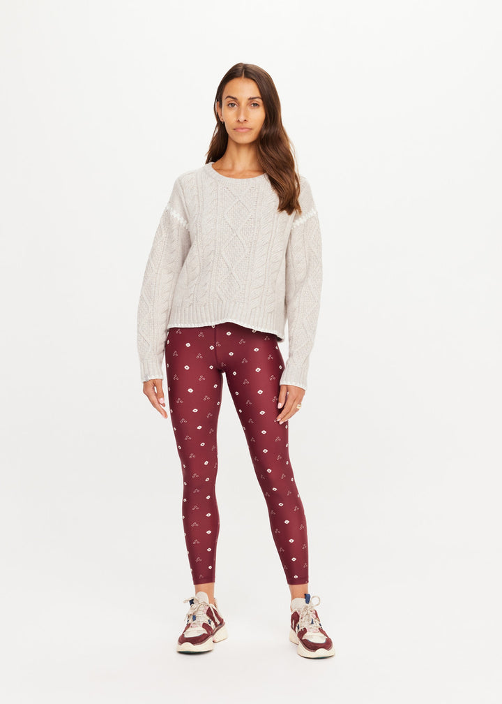 The Upside Xanthe Crew Neck Knit Sweater Cream