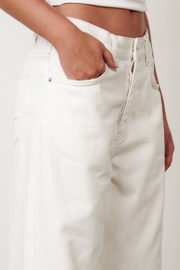 Bayse - Perry Denim Jeans - Geisha White