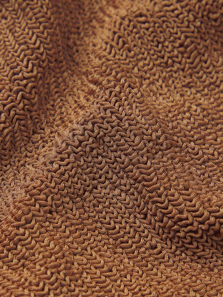 Hunza G Square Neck Swim Metallic Cocoa