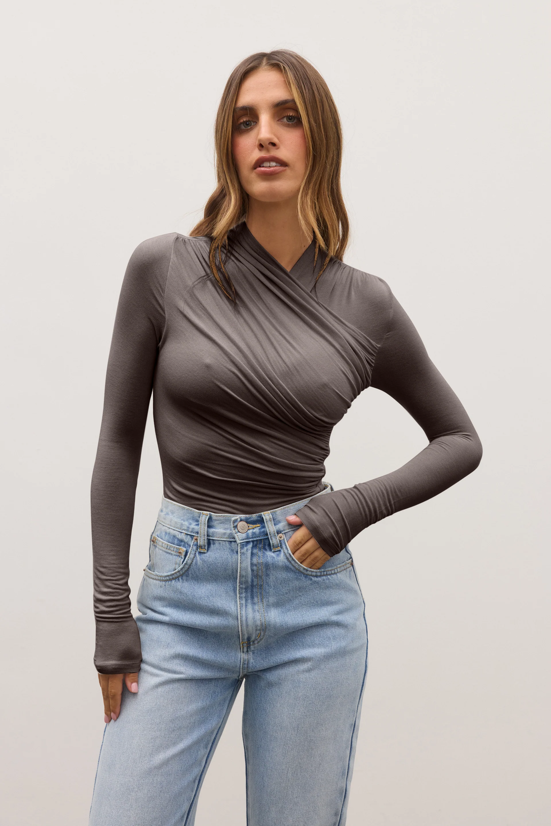 Bayse - Amrita Bodysuit - Smoke