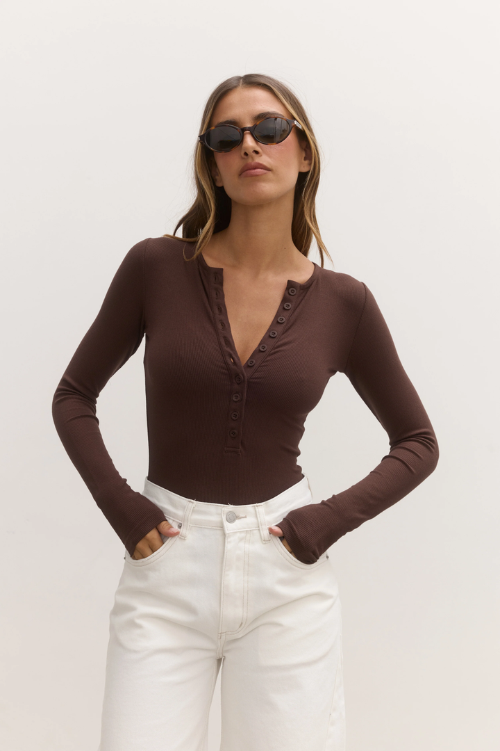 Bayse - Lara Bodysuit - Chocolate