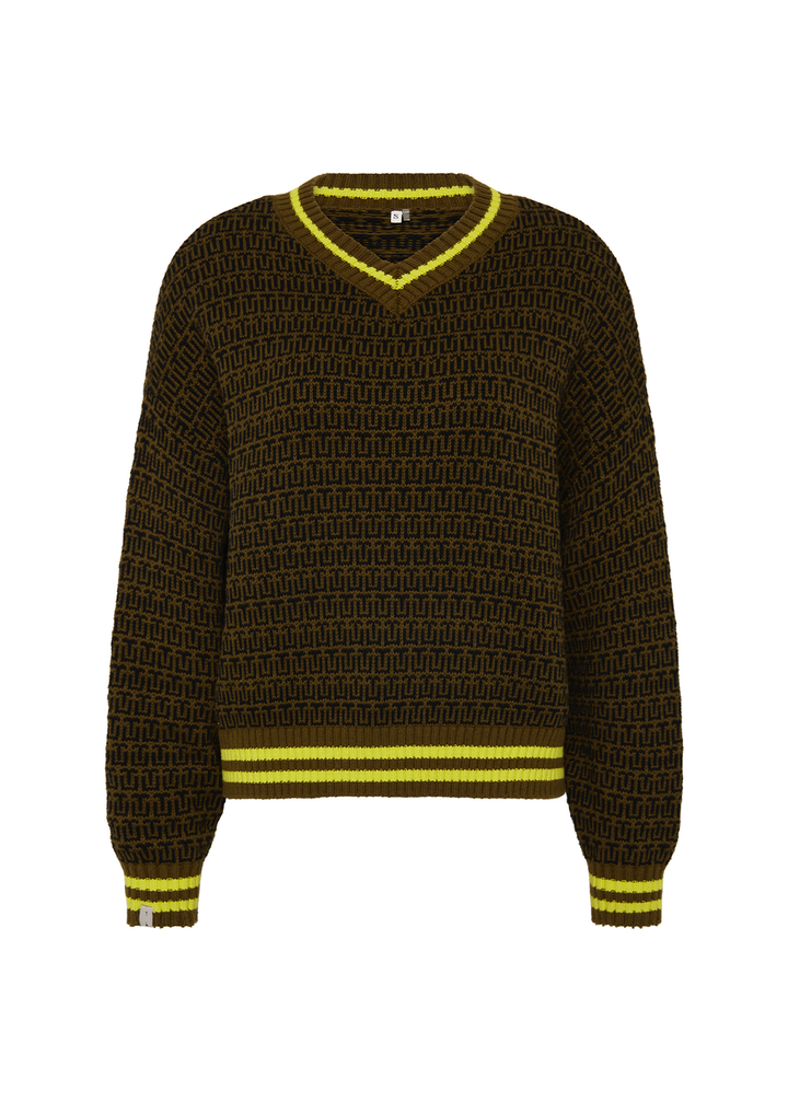 The Upside Castilla Clementine Knit Crew Olive
