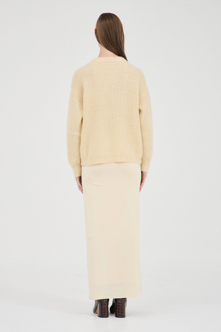 Friend Of Audrey - Fluffy Mohair Wool Jumper/Lemon